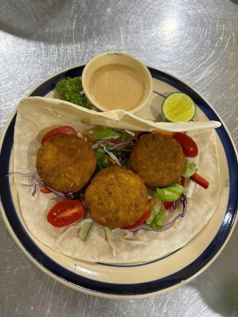 Mushroom and tofu patties